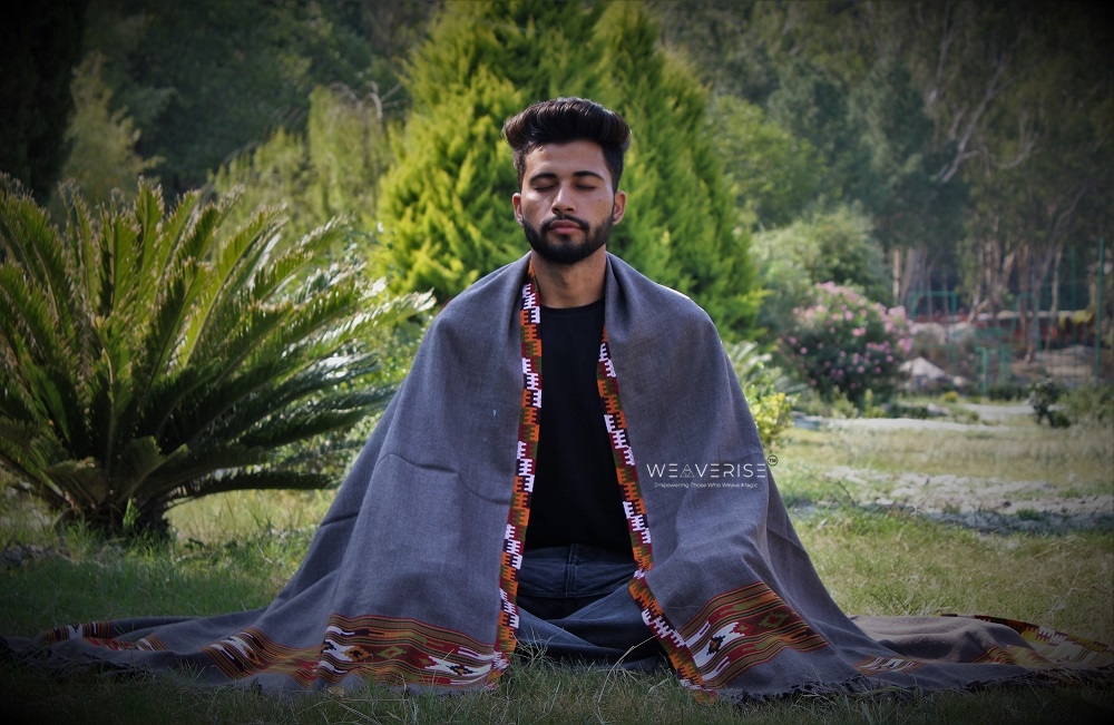 Pure Bliss : Wool Meditation Prayer Shawl Blanket for Inner Peace