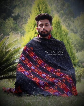 Soulful Sanctuary: Handcrafted Wool Meditation Shawl Blanket
