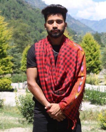 Checked Red - A Blend of Tradition and Elegance Men's Stole