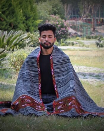 Hand woven Wool Meditation Prayer Scarf Wrap Blanket