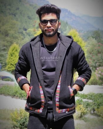 Cozy Knitwear Combo for Men | Hoodie, Scarf & Knitted Socks