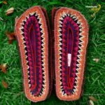 Hemp Pahadi Himachali Pulla Pullan Slipper – Red Orange-5