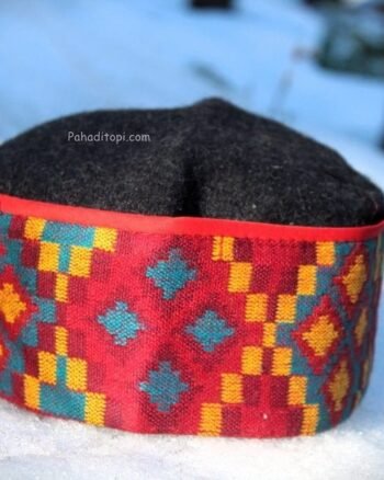Himachali Pahadi Cap - Handmade Woolen Cap From Himalayas