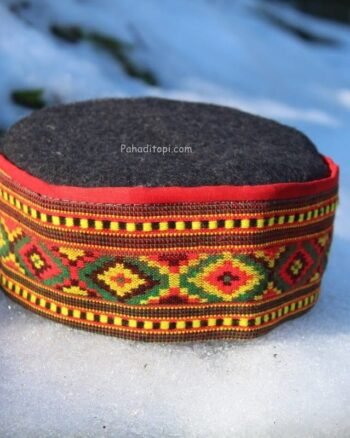 Ethnic Himachali Pahadi Cap - Traditional  Topi for Cultural Wear