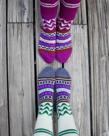 Combo of Hand-Knitted Wool Socks – Cozy Warmth from Kullu