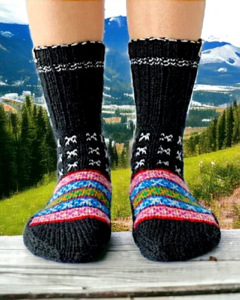 Himalayan Bliss: Authentic Hand-Knitted Socks by Women Artisans