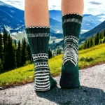 Hand-Knitted-Socks-HimalayanKraft-Green-Deep-Design-1.webp