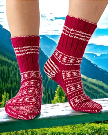 Mountain Majesty: Unisex Wool Socks from Himalayan Villages