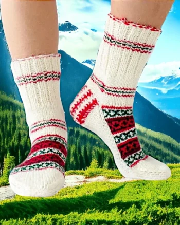 Authentic Craftsmanship: Himalaya Knit Socks for Couples