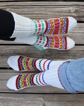Merino Wool Hand Knitted Lahauli Socks | G.I. Patented Design