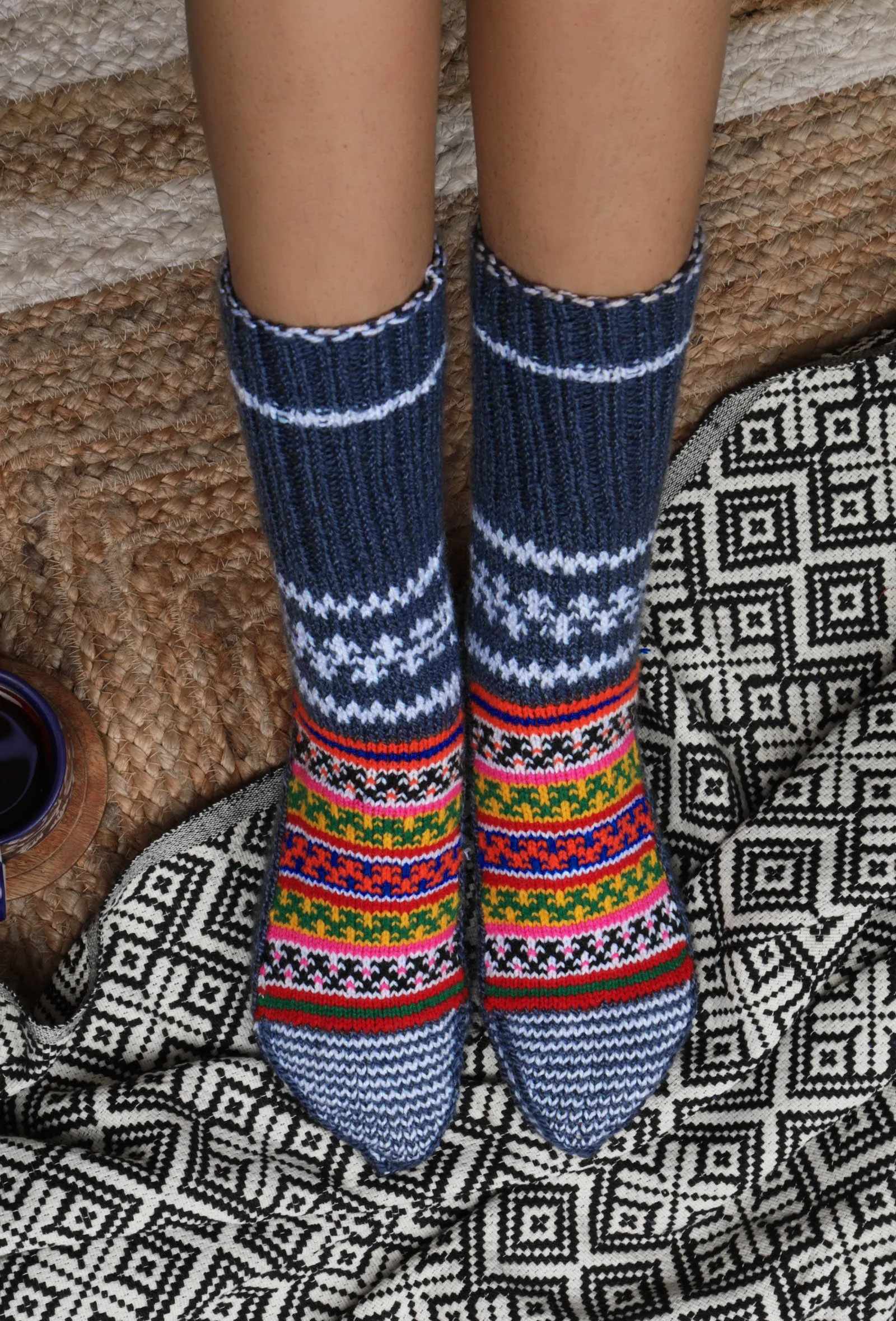G.I. Lahauli Design Hand Knitted Socks From Snow Valley