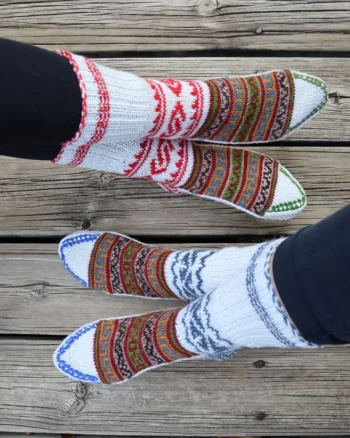 Warm Winter Combo: Hand-Knitted Pure Wool Socks Himachal