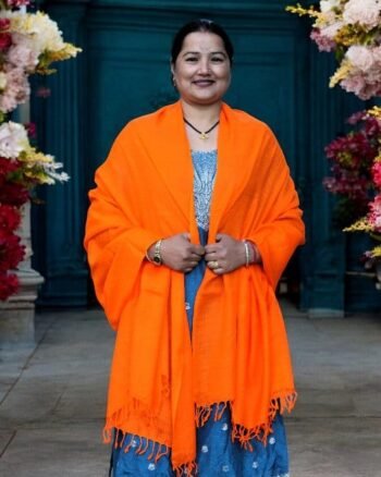 100% Pure Angora Wool Shawl | Soft & Cozy Handwoven Wrap