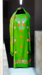 Handloom Woven Himachali Wool Suit with Intricate Embroidery- light green