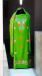 Handloom Woven Himachali Wool Suit with Intricate Embroidery- light green