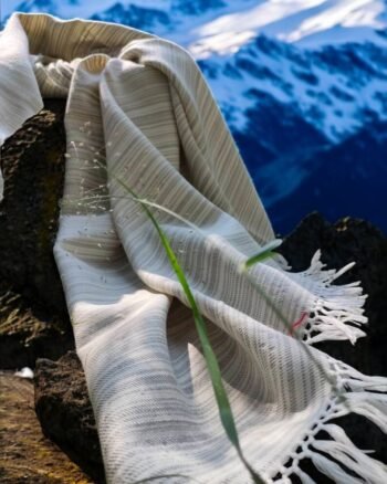 Handloom Woven Pure Wool Heavy Yak Wool Shade Mens Shawls Lohi Loi Chadar