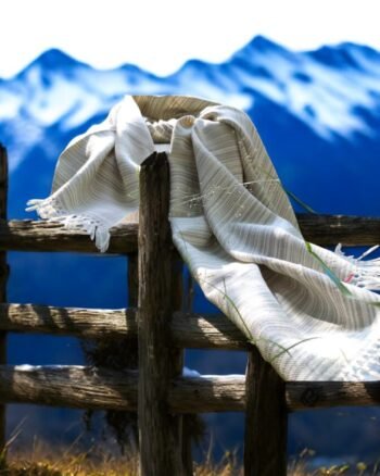 Handloom Woven Pure Wool Heavy Yak Wool Shade Mens Shawls Lohi Loi Chadar