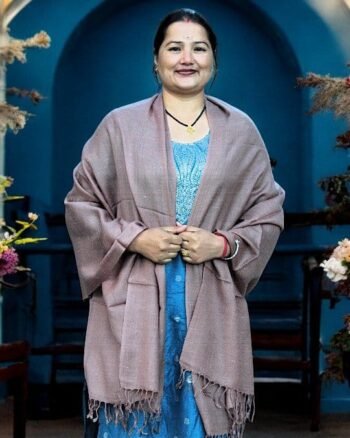 Warm Angora Wool Scarf – Kullu Handloom, Soft & Lightweight