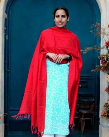 Angora Wool Scarf – Hand Woven, Soft, Elegant