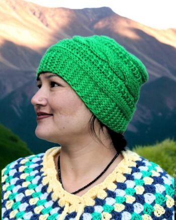 Hand-Knitted Unisex Beanie Cap – Authentic Himalayan Craft by Village Women