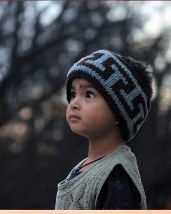 Winter Wool Hat for Kids - Himachali Elegance