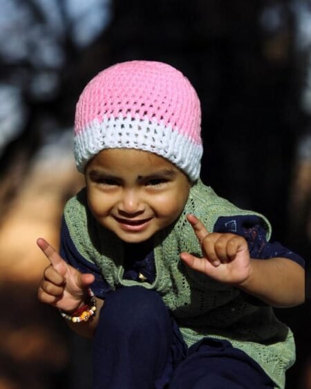 Traditional Woolen Beanie for Kids - Warm & Cozy