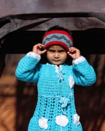 Children's Woolen Ear Cover Cap - Handmade Winter Essential