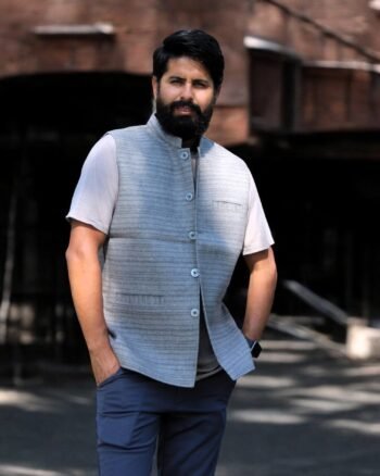 Classic Tweed Himachali Jacket – Hand-Tailored in Kullu Valley