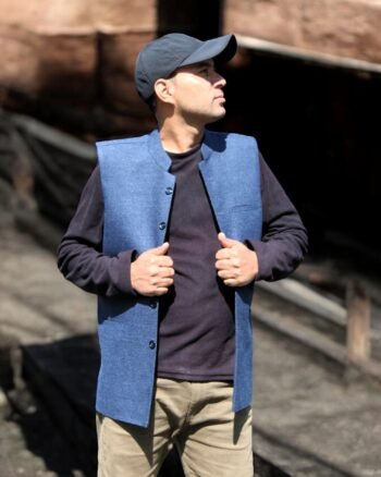 Kullu Valley Rayon Nehru Jacket – Elegant Office & Party Wear