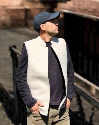 Premium Handcrafted Waistcoat – Kullu’s Rayon Nehru Jacket