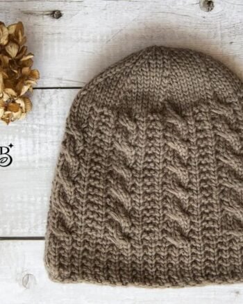 Unisex Chunky Merino Wool | 100% Knitted Garter Stitch Beanie
