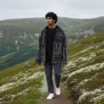 Black & Grey Pahadi Boho Patchwork Hoodie – Handmade Nepali Fleece Lined Jacket by Himalayankraft