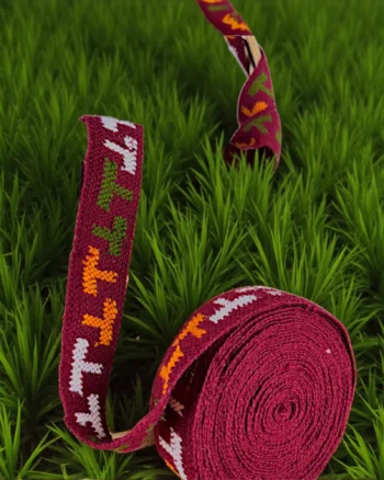 Original T-Patti Kullu Border Patti handloom woven by Himachali artisans. Kullu weave patti for suits, shawls, kurtas, jackets & home décor finishing. Durable & beautiful ethnic traditional border.