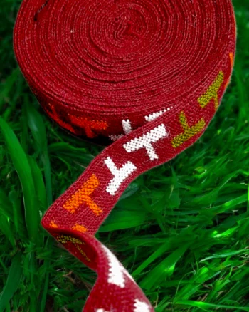 Original T-Patti Kullu Border Patti handloom woven by Himachali artisans. Kullu weave patti for suits, shawls, kurtas, jackets & home décor finishing. Durable & beautiful ethnic traditional border.