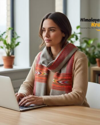 Kullu Handloom Stole | Handwoven Wool from Kullu