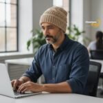 Hand-Knitted Woolen Beanie Cap (Ear Cover Winter Cap) by Himalayankraft Kullu Himachal 2