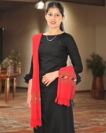 Pure Woolen Scarf by Kullu Weavers - Traditional and Warm