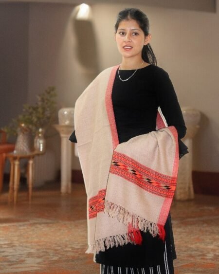 Handcrafted Woolen Stole - Elegant and Cozy for Women