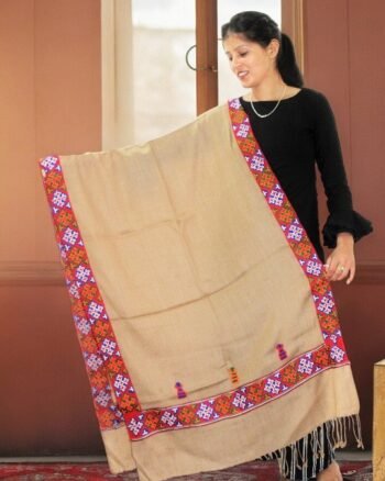 Pure Woolen Stole by Kullu Artisans - Stylish Scarf for Girls