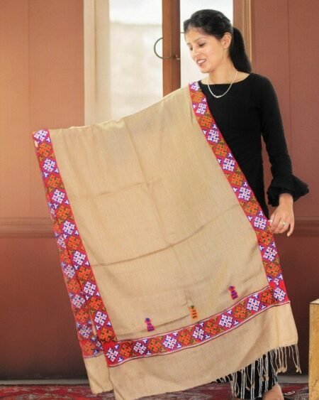 Pure Woolen Stole by Kullu Artisans - Stylish Scarf for Girls