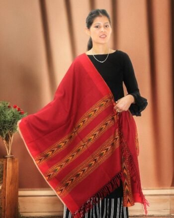 G.I. Patented Himalayan Design Wool Scarf – by Himalayan Weavers