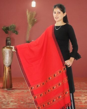 Traditional Kullu Woolen Scarf - Handcrafted Comfort for Girls