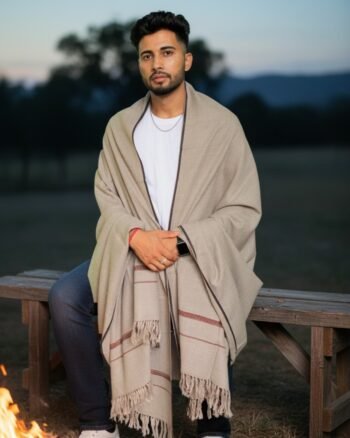 Men’s Shawl (Lohi Loi Chadar) – Pure Wool – Heavy Winter Blanket Shawl