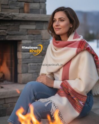 Kullu Handloom Stole for Winter | Pure Wool Handwoven