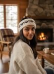 Angora Rabbit Wool Headband Hand knitted Soft and Warm by Himalayankraft at Kullu Himachal
