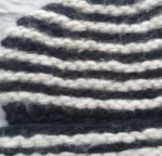 Angora Rabbit Wool Soft Fold Big Size Beanies Cap Hand Knitted By Himalayankraft Kullu Himachal Black white Kids Fold Caps 1.1
