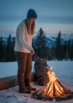 Angora Rabbit Wool Soft Fold Big Size Beanies Cap Hand Knitted By Himalayankraft Kullu Himachal Blue Long Beanies Cap 8