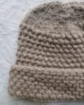 Angora Rabbit Wool Soft Fold Big Size Beanies Cap Hand Knitted By Himalayankraft Kullu Himachal Dark Grey Women knitters