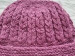 Angora Rabbit Wool Soft Fold Big Size Beanies Cap Hand Knitted By Himalayankraft Kullu Himachal Dark Pink 7