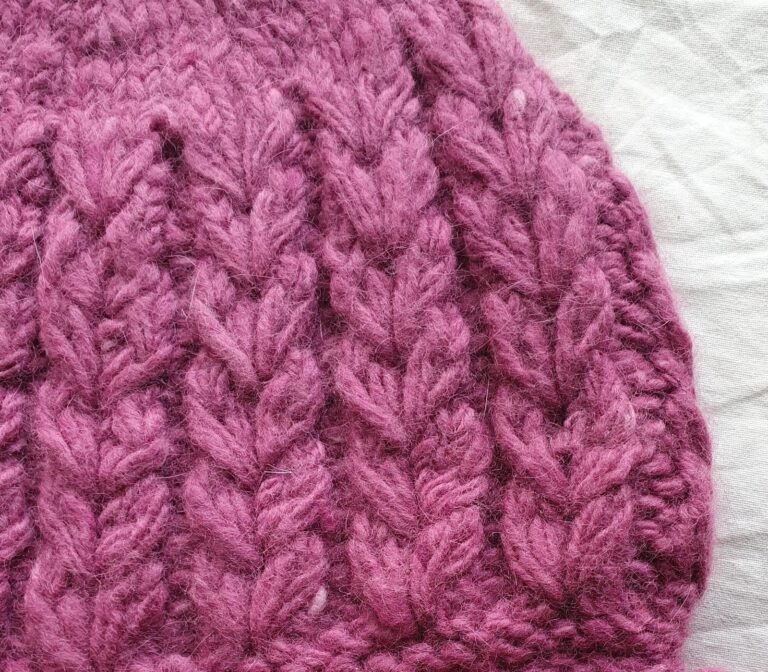 Angora Rabbit Wool Soft Fold Big Size Beanies Cap Hand Knitted By Himalayankraft Kullu Himachal Dark Pink 2 Dark pink angora wool long foldable beanie cap handmade in Himachal